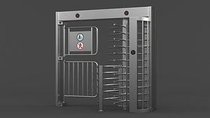 3D Turnstile Gate model