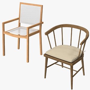 patio dinning chairs 3d model