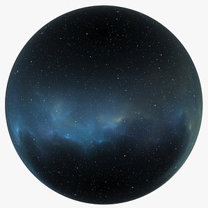 3D 360 degree 16k HDRI full sphere panoramic space background with starfield and nebula SB-3596