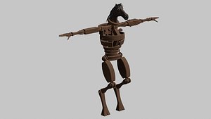 3D WoodenHorse model