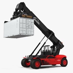 Linde Reach Staker with 20ft ISO Container Rigged