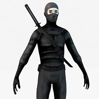 Ninja with katana