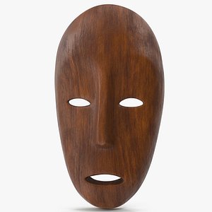 African Congo Mask 8 Wood
