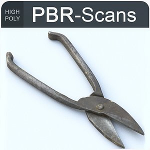 3D model old wire cutters