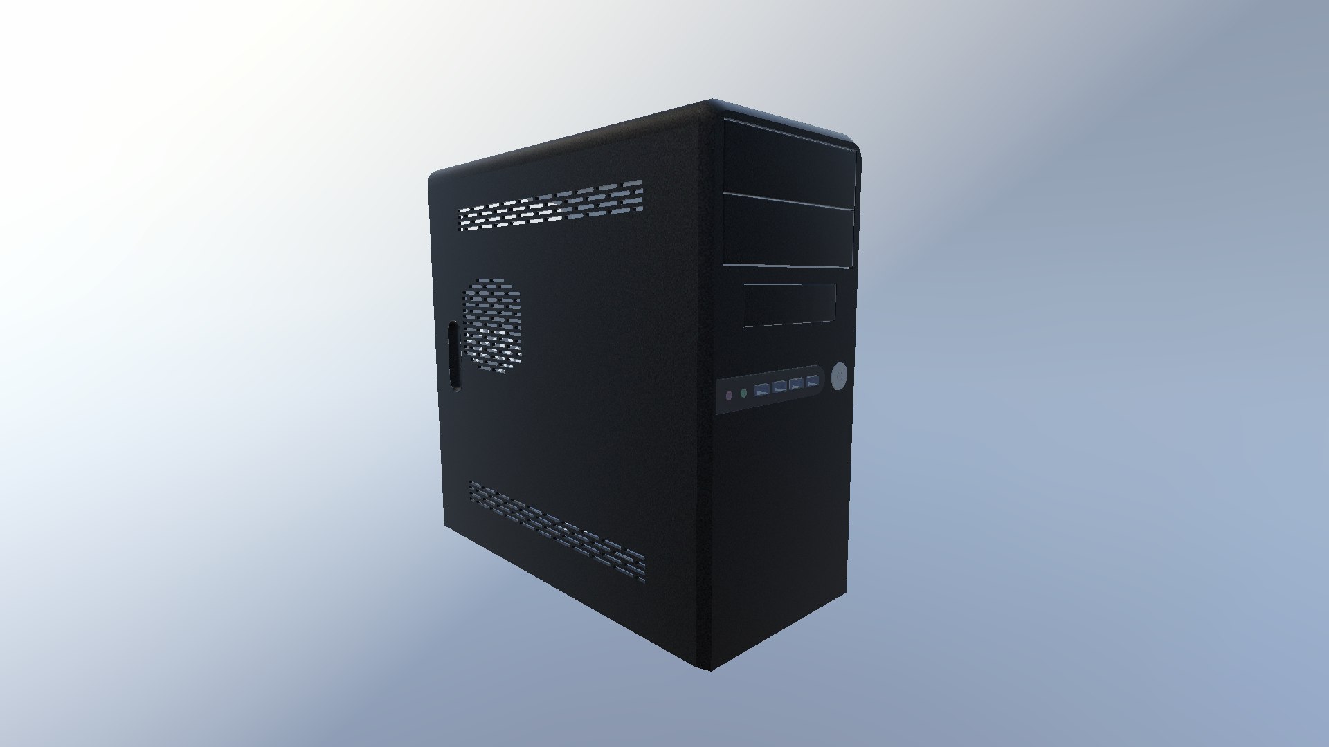 PC Case 3D Model TurboSquid 2068332