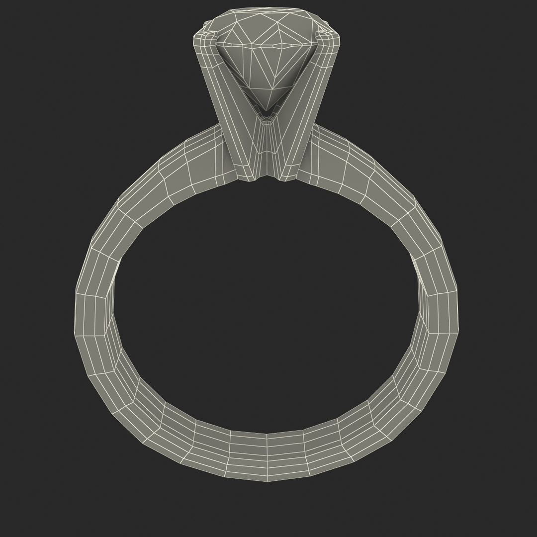Jewelry rings - CAD Engagement Ring, JVLRP_0315. 3D stl model for CNC