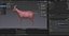 Fur Goat 01 Rigged in Blender