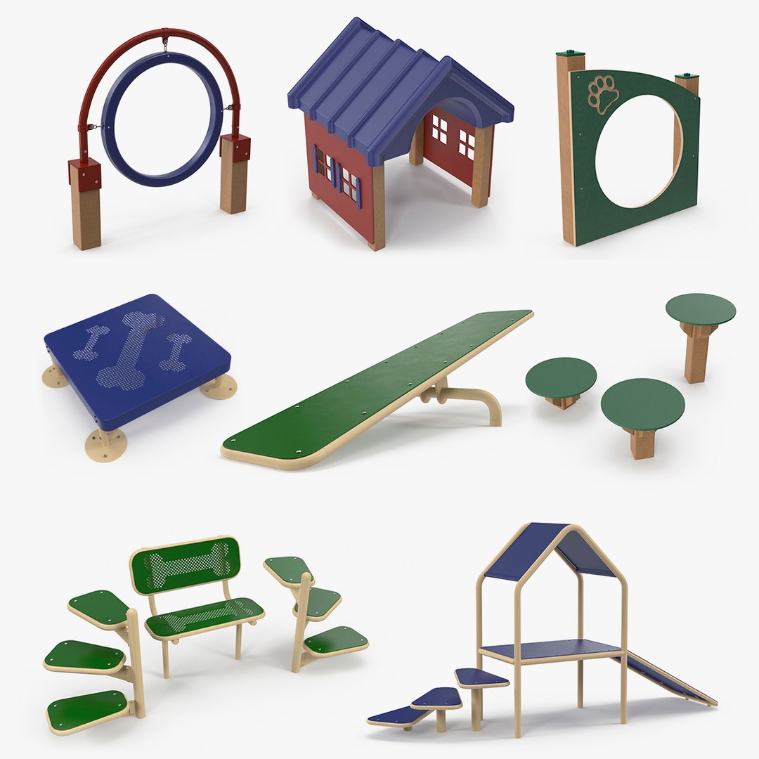Dog Obstacles Collection 5 3D model preview