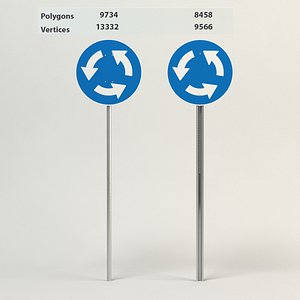 Information roundabout sign