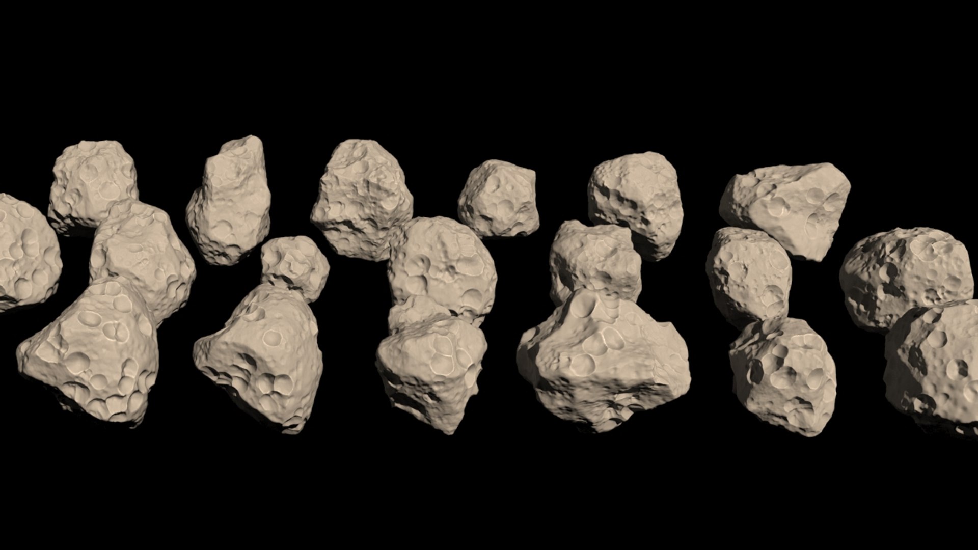 Meteors HD Pack - 21 Pieces Model - TurboSquid 1746665