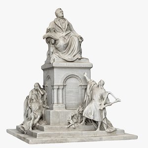 3D model richard wagner monument