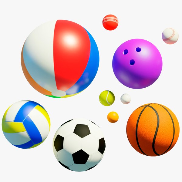 3D 10 sport balls