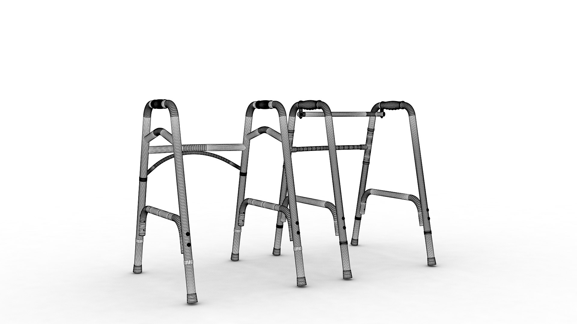 3D Medical Walker TurboSquid 1997558