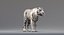 3D realistic tiger fur animation teeth