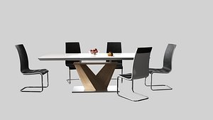 table chairs 3D model