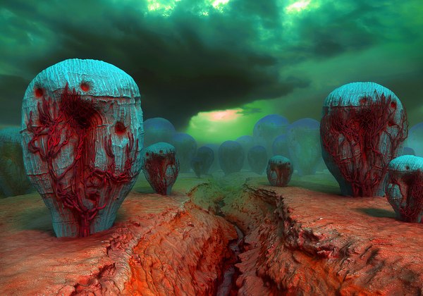 3D Alien Planet model