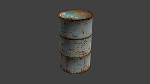 3d model gasoline barrel