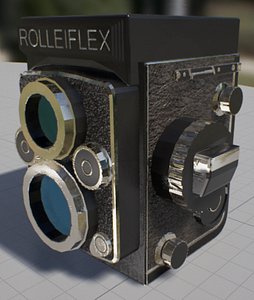 3d old rolliflex camera