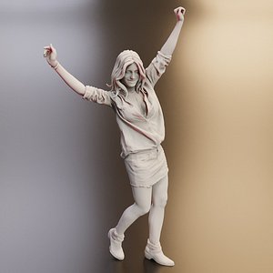 Young Woman 3d Scan Model