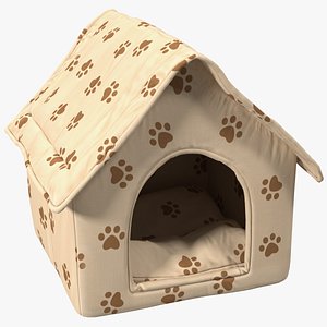 Portable Indoor Soft Dog House 3D model