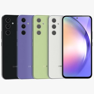 3D model Samsung Galaxy A54 All Colors