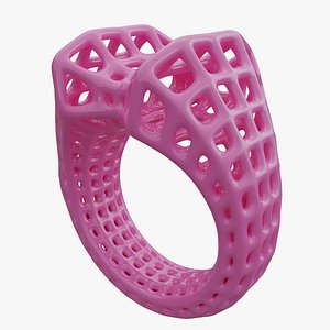 Organic Lattice Kitten Ring