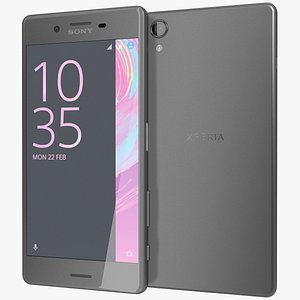 realistic sony xperia x 3d obj