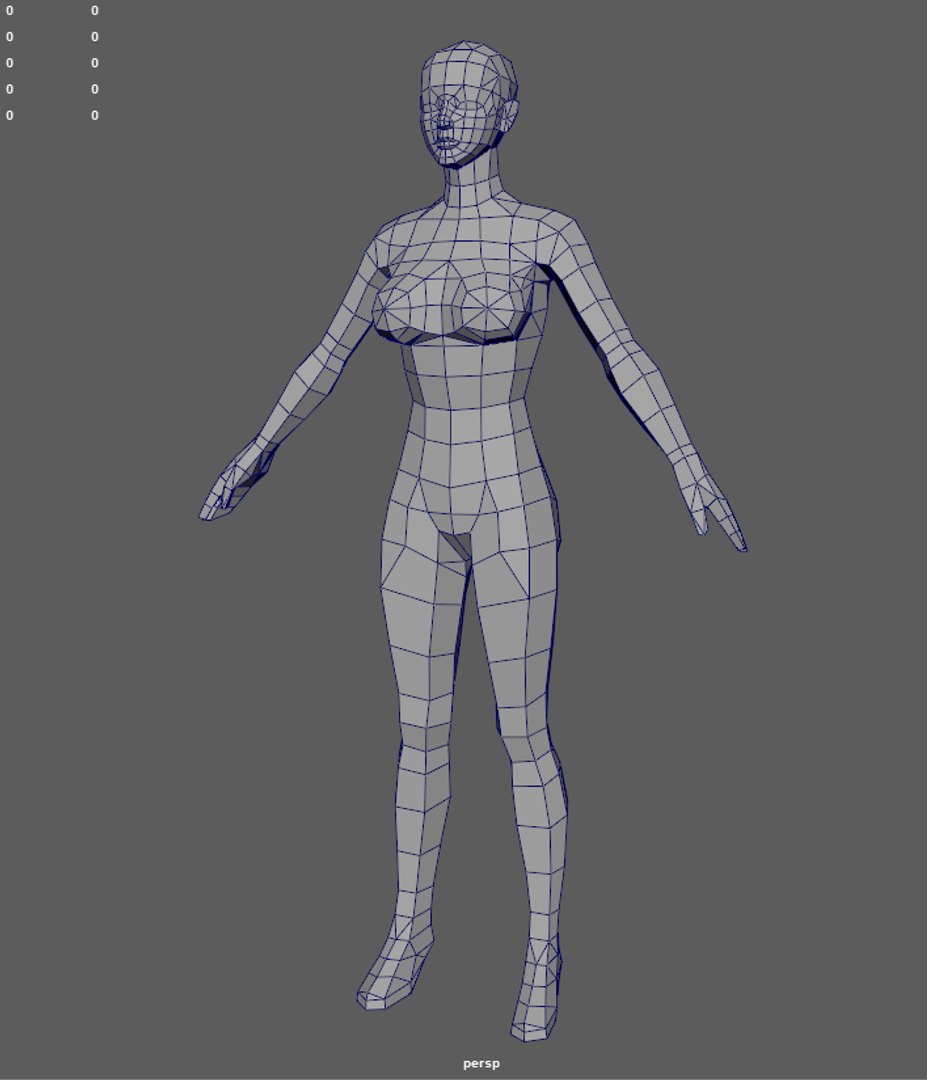 3D Base Woman 2 - TurboSquid 1316971