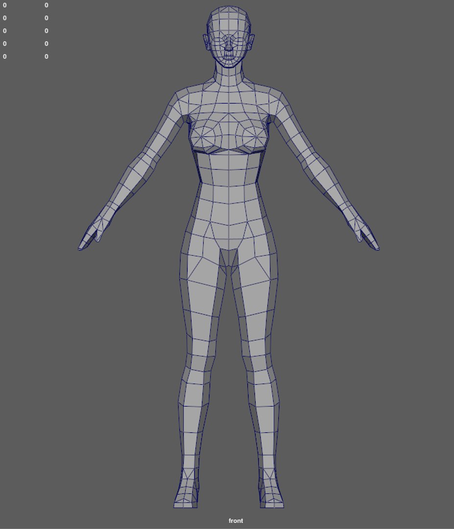 3D Base Woman 2 - TurboSquid 1316971