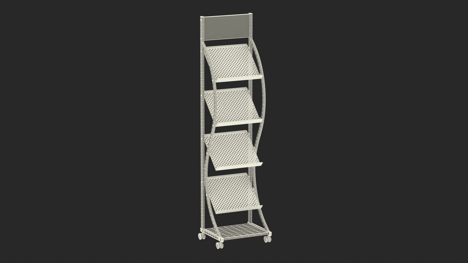 3D Model Magazine Rack Mockup Black - TurboSquid 2068987