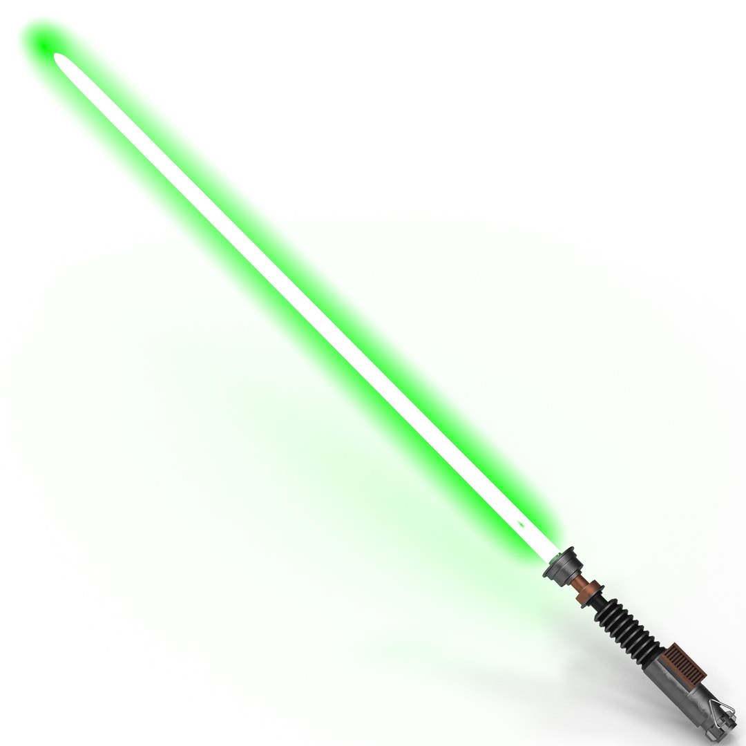 Star Wars Luke Skywalker Lightsaber 2 Used 3D Model 3D model preview
