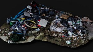 trash corner abandoned warehouse PBR photogrammetry