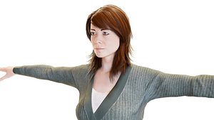 Everyday Elegance - Detailed 3D Model of a Civilian Woman