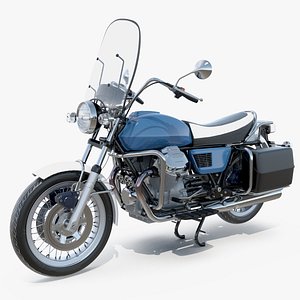 3D model classic motorbike bike motor
