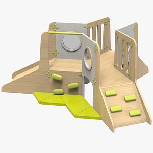 Toddler play Toboggans Structure 4 3D model