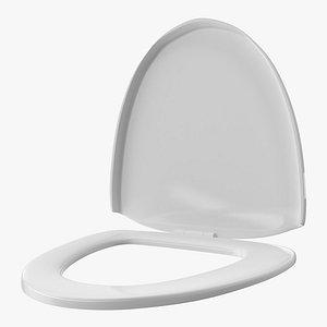Closed Toilet Seat 3D Model