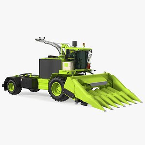 Harvester with Corn Header 6 Rows New
