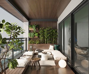 Modern balcony