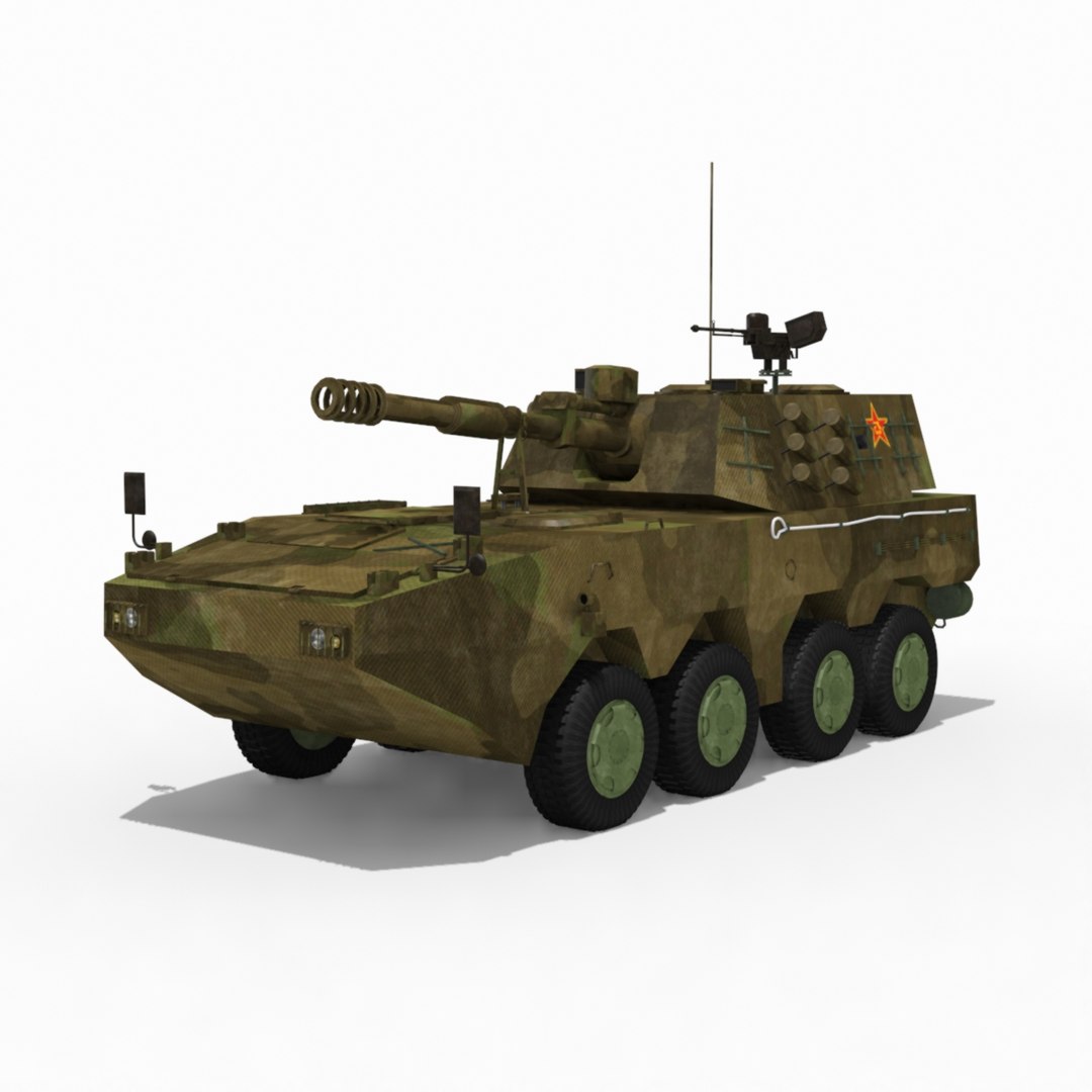 modelo 3d Obús autopropulsado chino PLL09 - TurboSquid 2207146