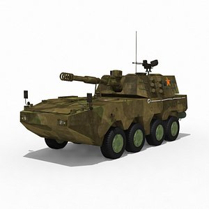 Chinese PLL09 self propelled howitzer 3D