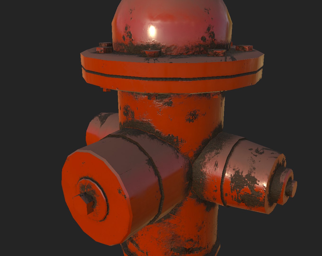 3D Hydrant Low-poly Model - TurboSquid 1259073