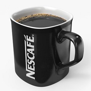 Nescafe Coffee Cup Black With Coffee