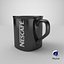 Taza De Café Nescafé Negra Con Café