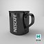 Taza De Café Nescafé Negra Con Café