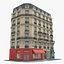 Conjunto fotorrealista de edificios de la ciudad europea 4