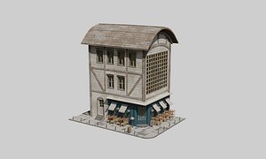 Cafe House 02 3D