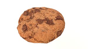 Chocolate Chip Cookie AR VR PBR  Lowpoly with game ready 3d Model 3D
