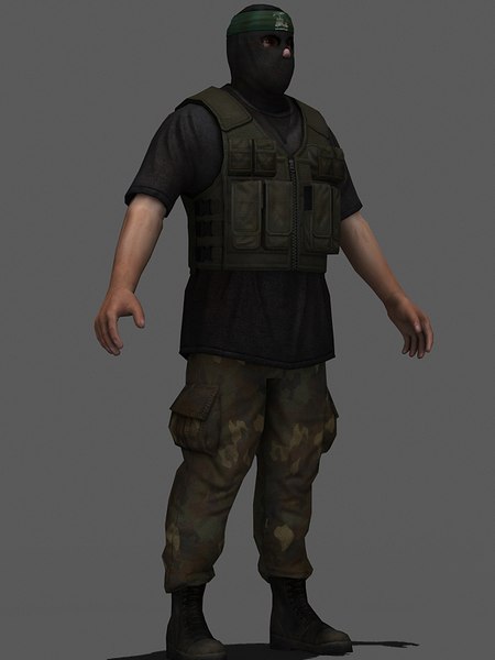 3d military hamas model