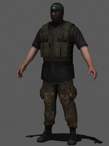 3d military hamas model