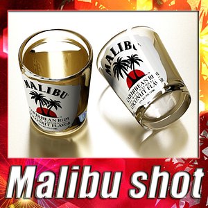 3ds malibu shot glass
